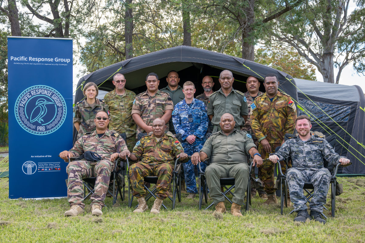 Members of the Pacific Response Group in December 2024.